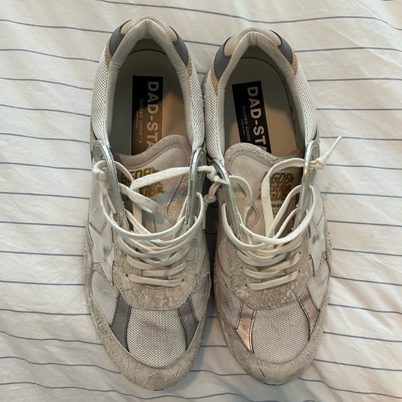 Men’s Golden goose Dad star in white and gray suede and white leather - Picture 6 of 7